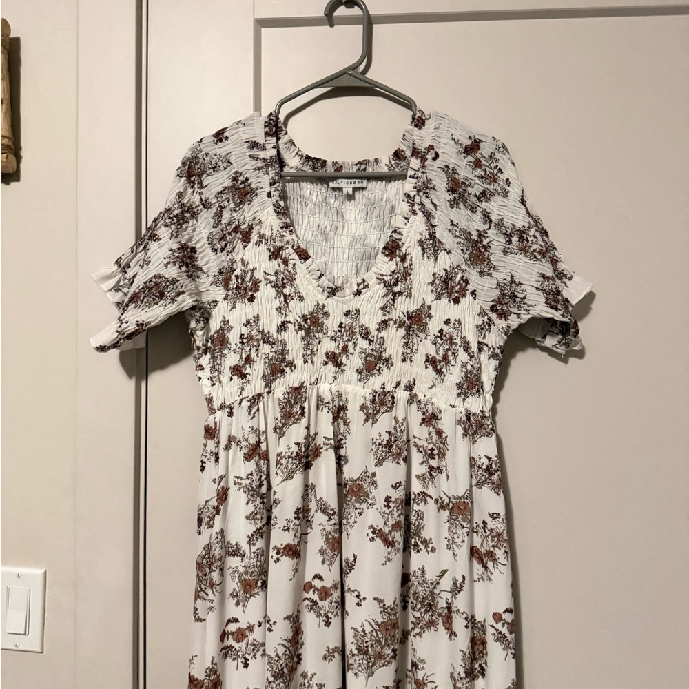 Baltic Born Smocked Floral Maxi Dress